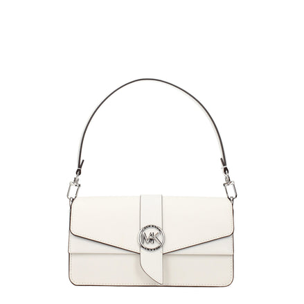 Geantă de mână Michael Kors din piele albă