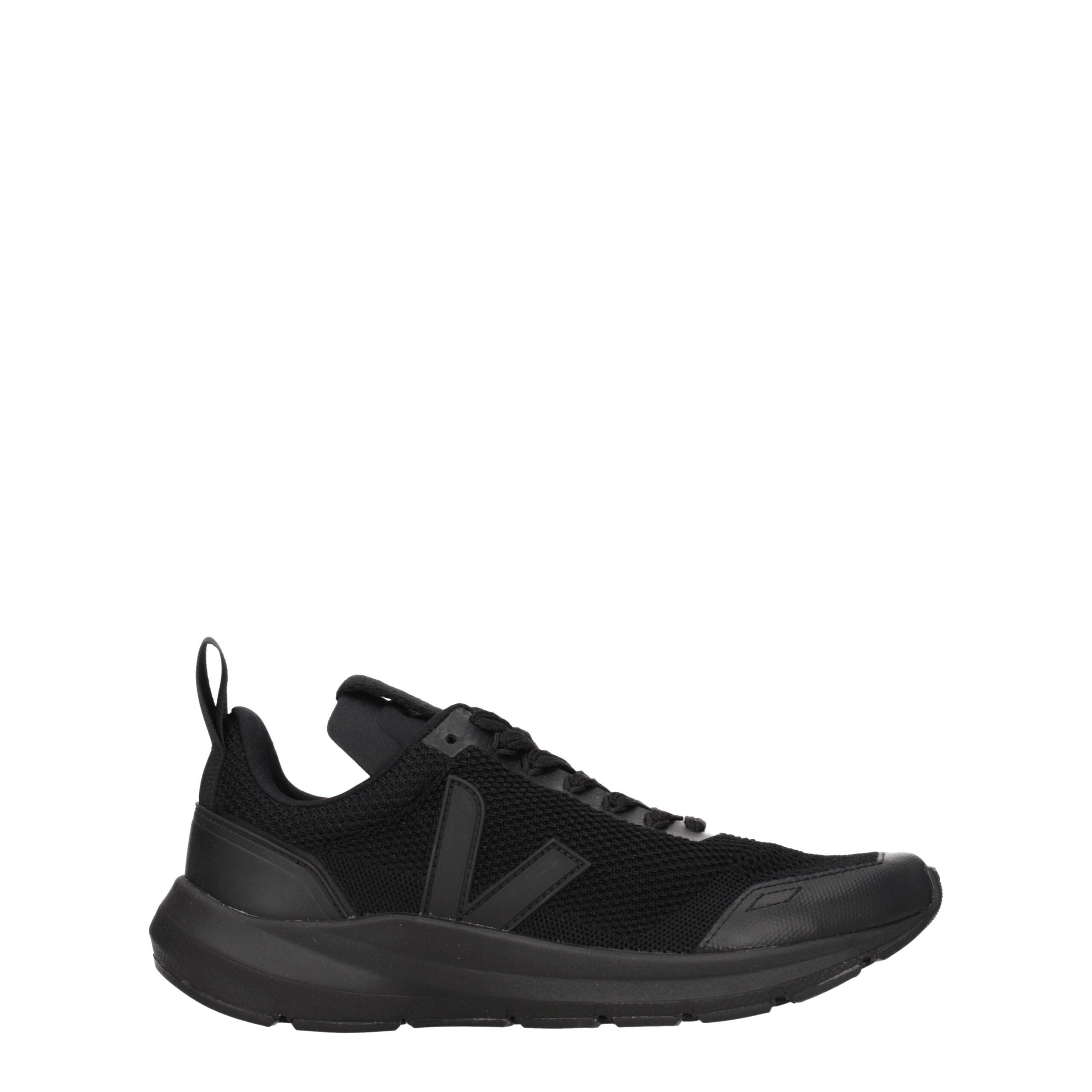 Adidași sport Veja negri din material textil