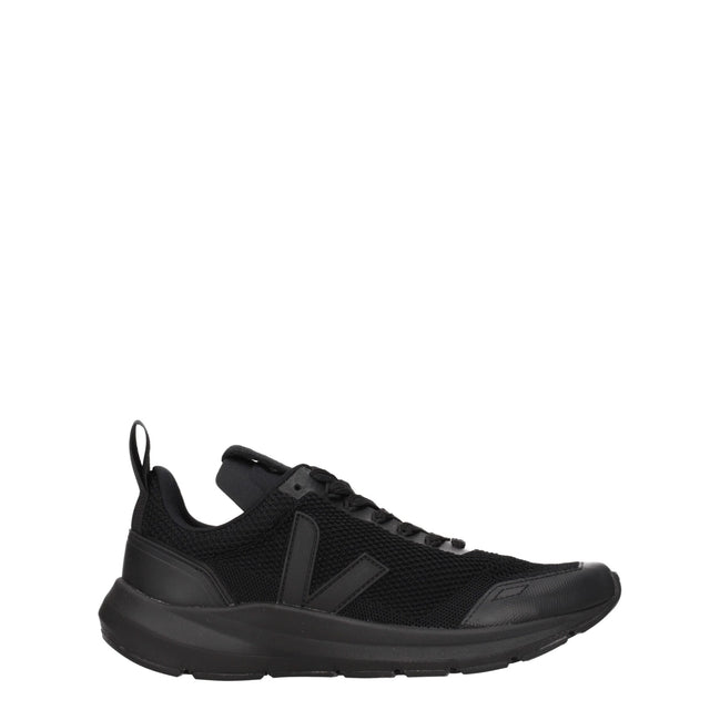 Adidași sport Veja negri din material textil