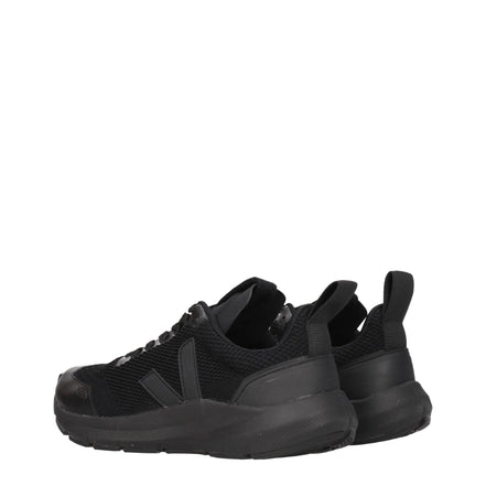 Adidași sport Veja negri din material textil