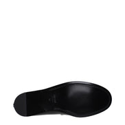 Mocasini slip-on din piele neagră Versace