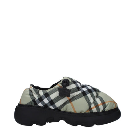 Loafers slip-on din material textil verde Burberry