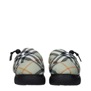 Loafers slip-on din material textil verde Burberry