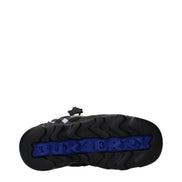Pantofi fără șiret, tip mocasin, din material textil verde, Burberry