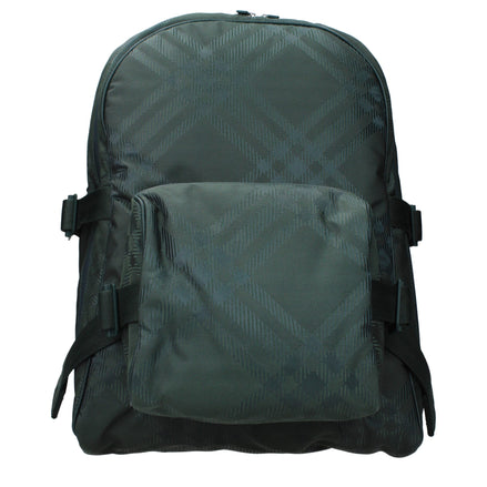 Rucsac Burberry verde din material textil