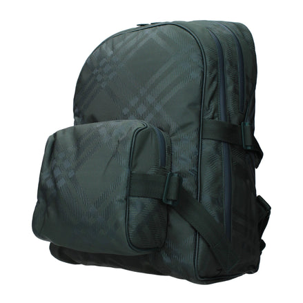 Rucsac Burberry verde din material textil