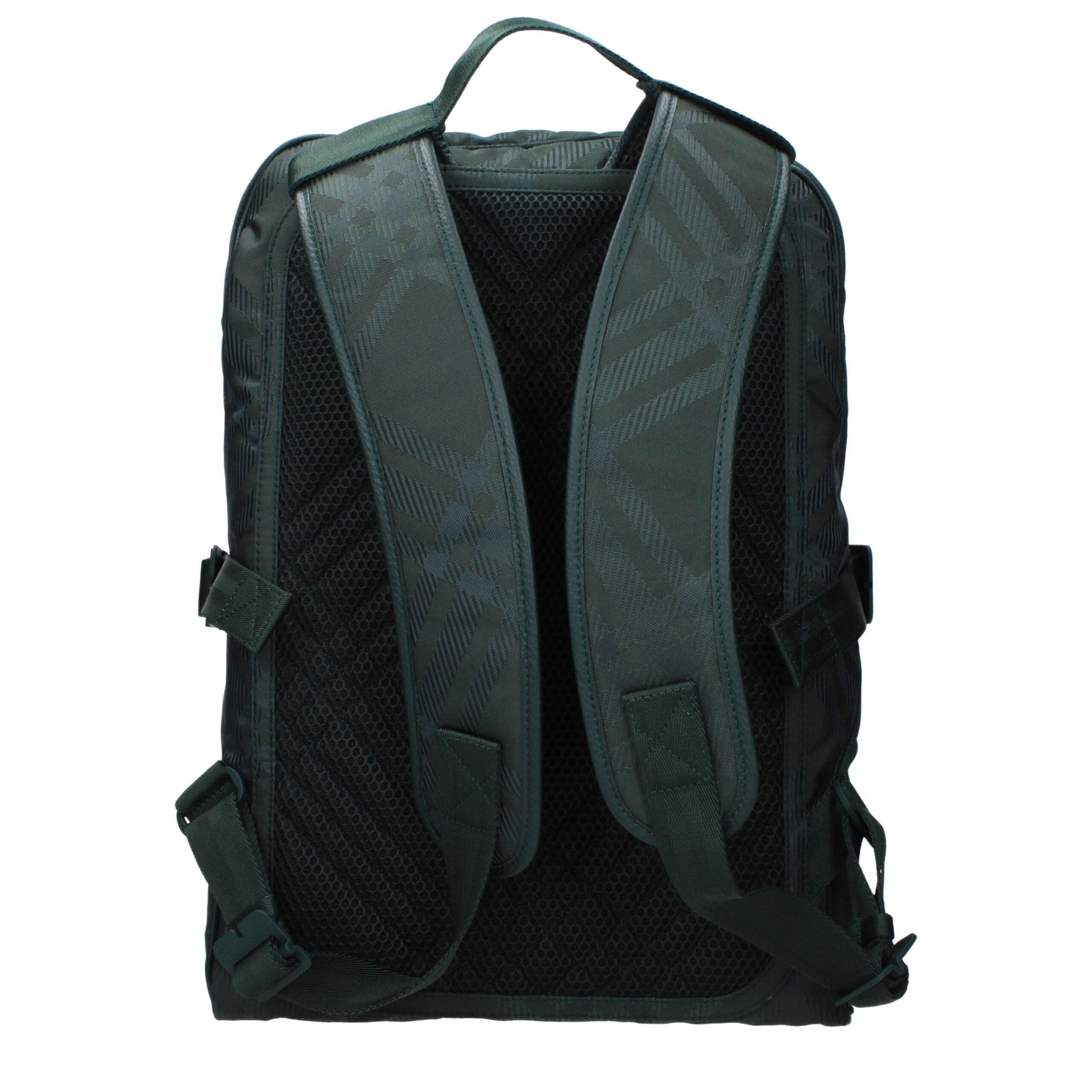 Rucsac Burberry verde din material textil