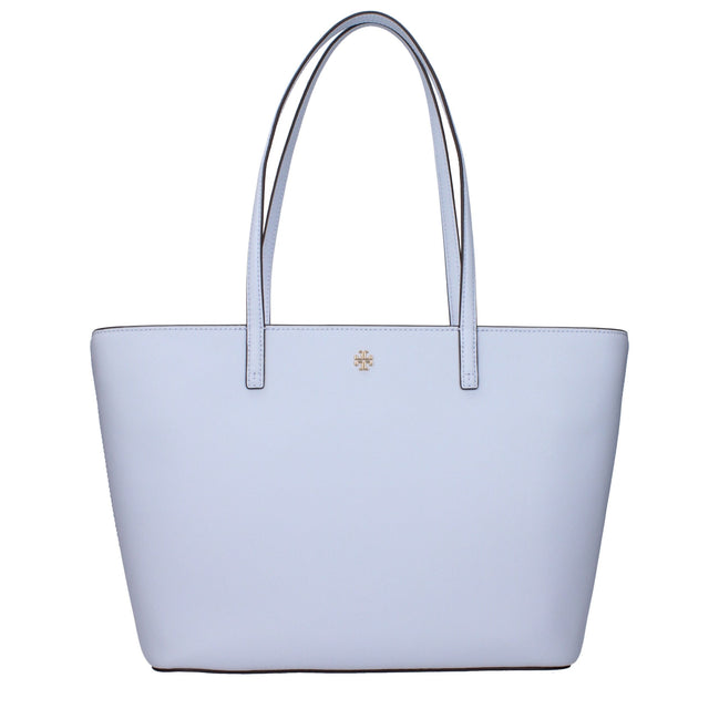 Tory Burch Geantă de umăr din piele albastru deschis