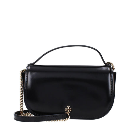 Geantă de mână Tory Burch neagră din piele