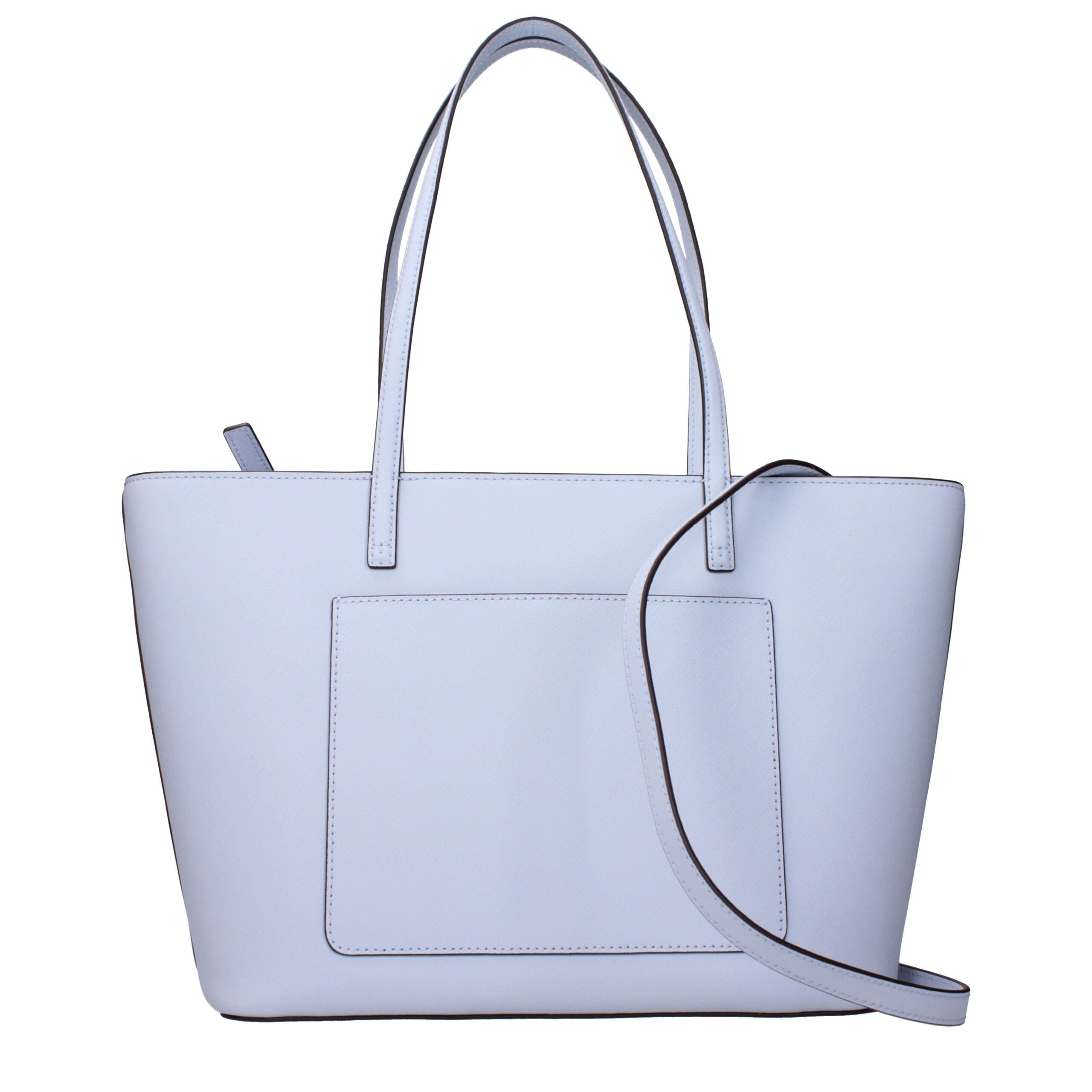 Tory Burch Geantă de umăr din piele albastru deschis