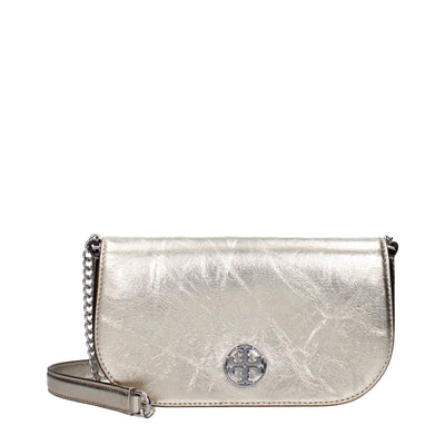 Geantă crossbody Tory Burch din piele aurie