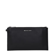 Geantă plic Michael Kors neagră, din piele