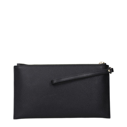 Geantă plic Michael Kors din piele neagră