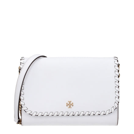 Geantă plic Tory Burch alb din piele