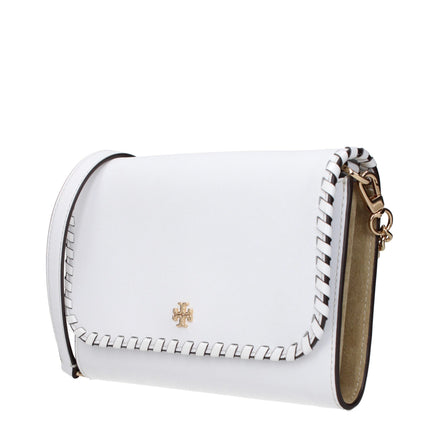 Geantă plic Tory Burch alb din piele