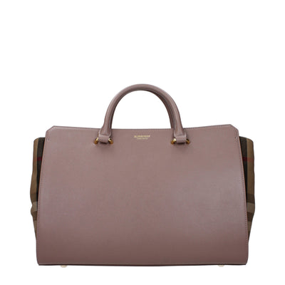 Geantă de mână Burberry din piele gri