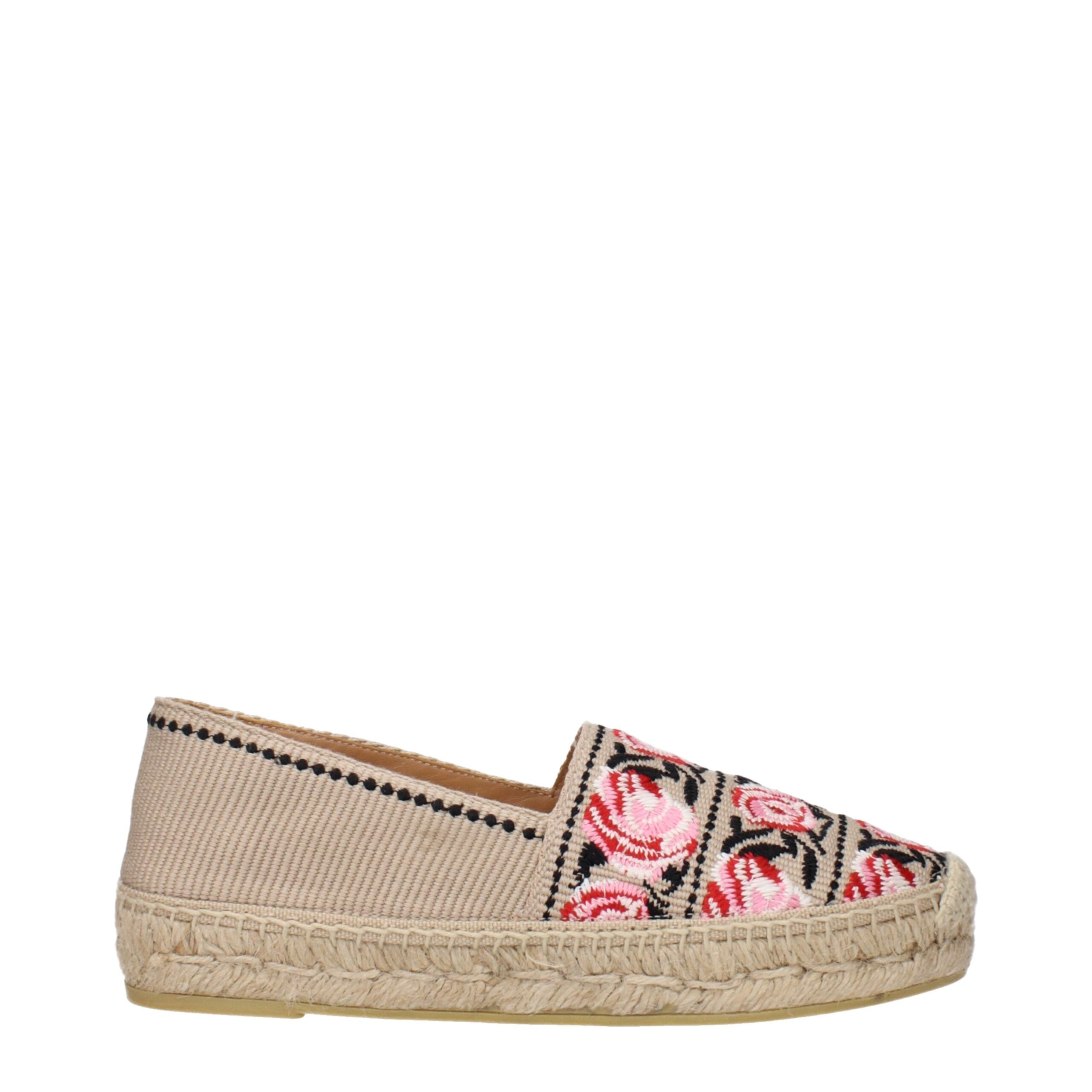 Espadrile Prada bej din material textil