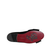 Dolce & Gabbana Black Vaticano Crystal Ribbon Slip-On Sneakers