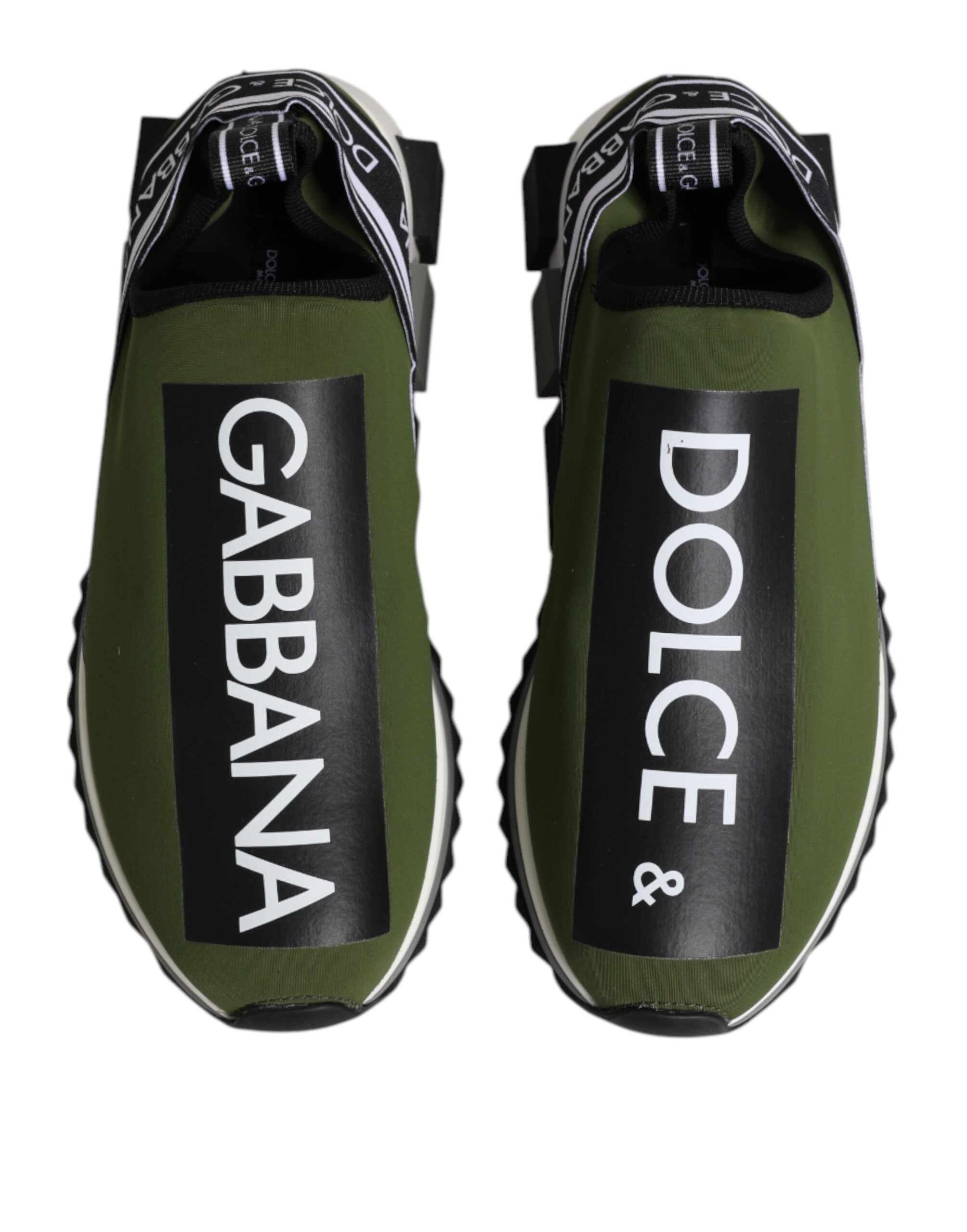 Dolce & Gabbana Adidași Sorrento Verzi Joși cu Logo