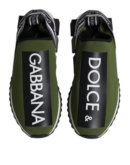 Dolce & Gabbana Adidași Sorrento Verzi Joși cu Logo