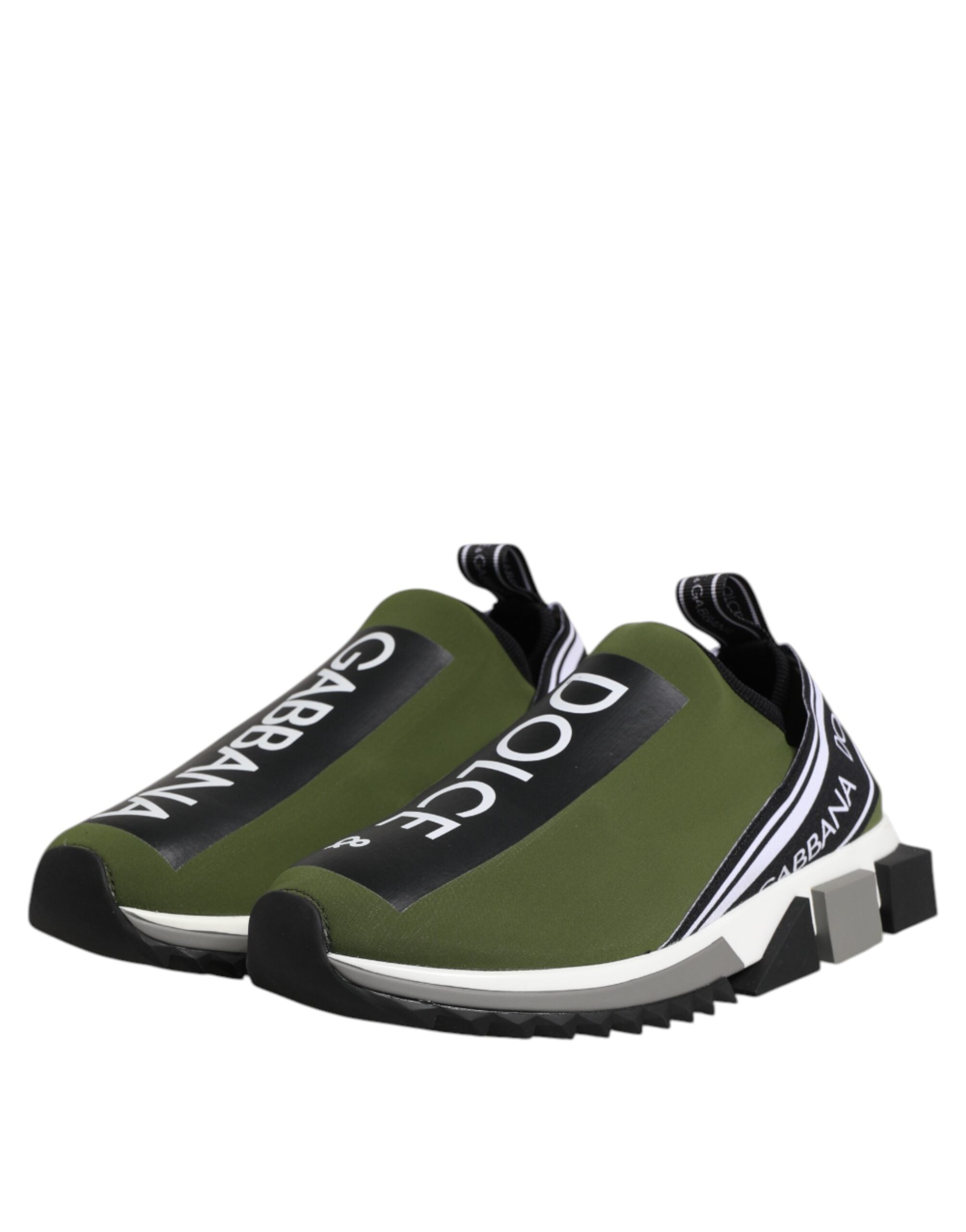Dolce & Gabbana Adidași Sorrento Verzi Joși cu Logo