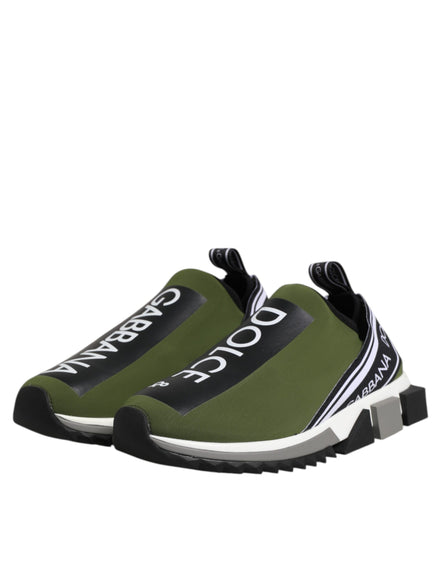 Dolce & Gabbana Adidași Sorrento Verzi Joși cu Logo