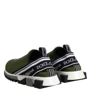 Dolce & Gabbana Adidași Sorrento Verzi Joși cu Logo