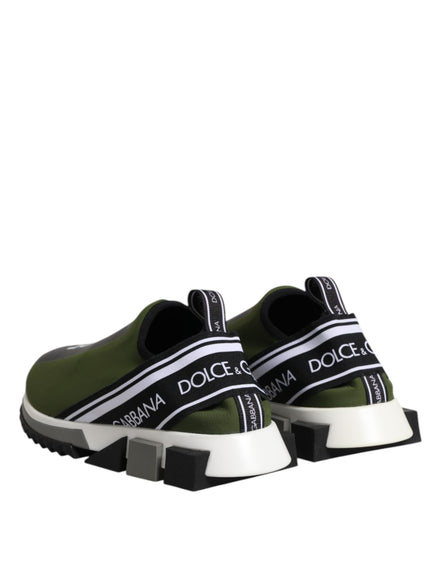 Dolce & Gabbana Adidași Sorrento Verzi Joși cu Logo