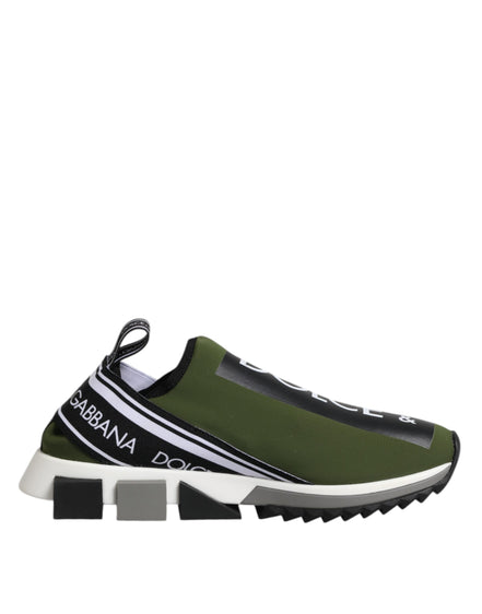 Dolce & Gabbana Adidași Sorrento Verzi Joși cu Logo