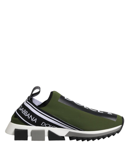 Dolce & Gabbana Adidași Sorrento Verzi Joși cu Logo