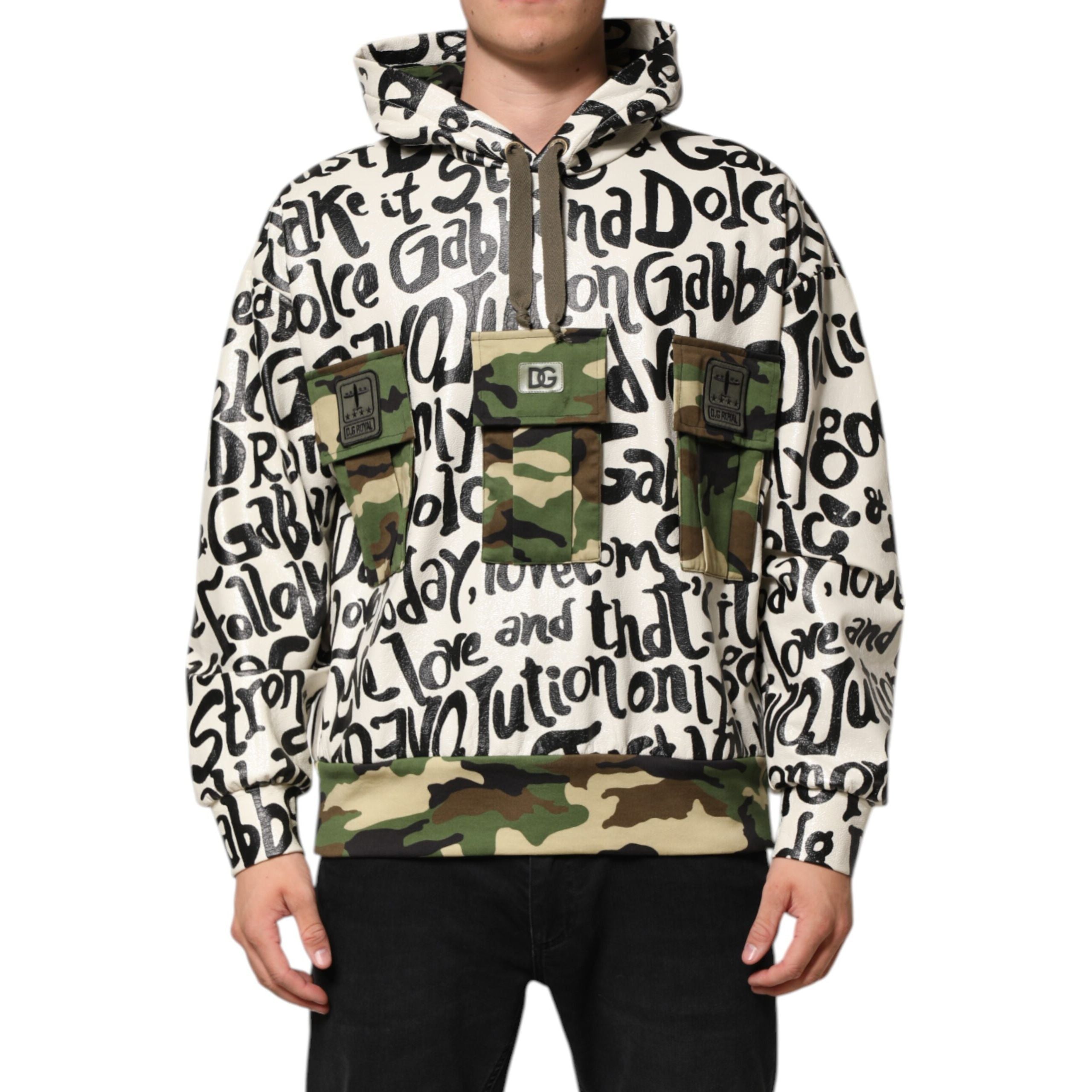 Dolce & Gabbana Multicolor Hooded DGMania Sweatshirt