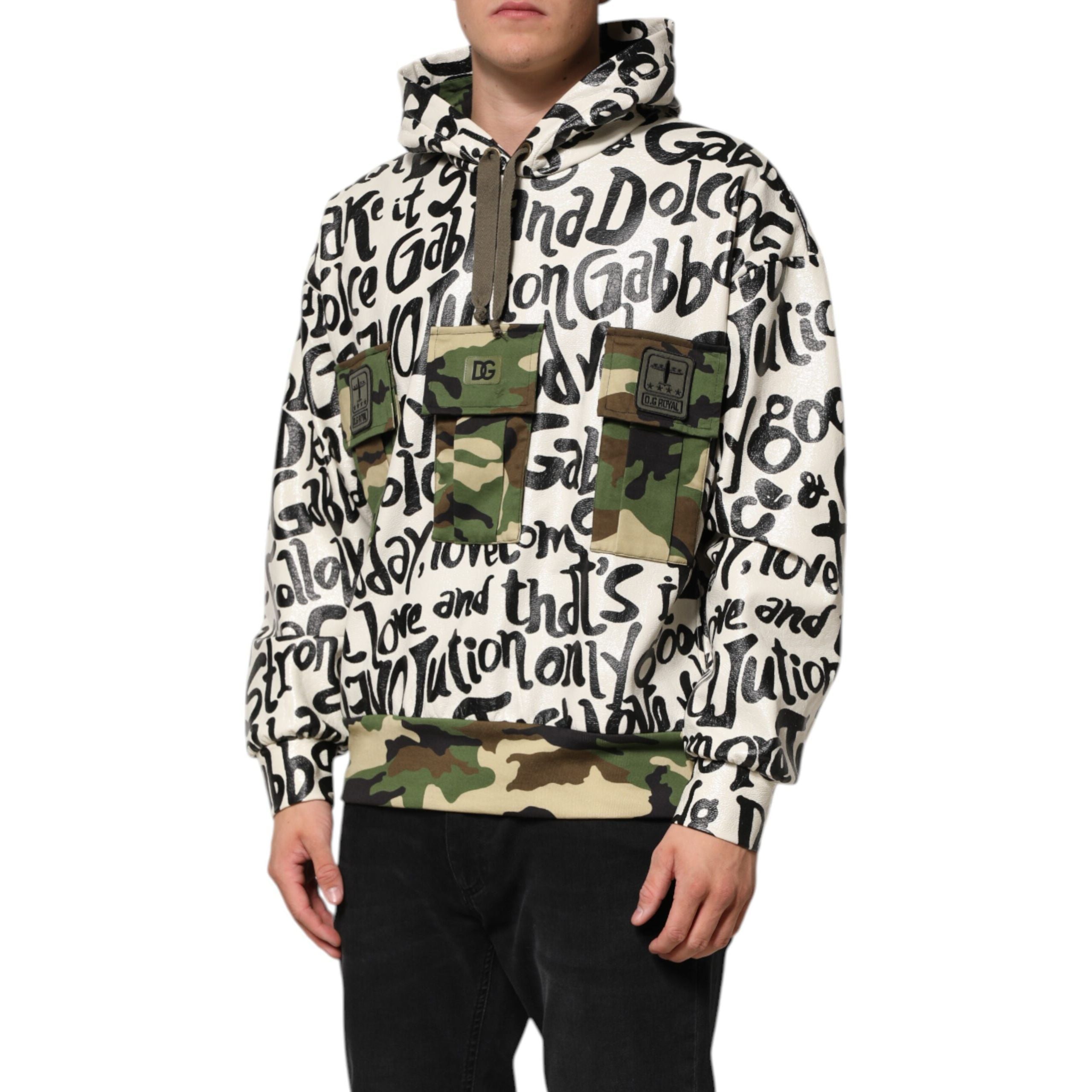 Dolce & Gabbana Multicolor Hooded DGMania Sweatshirt