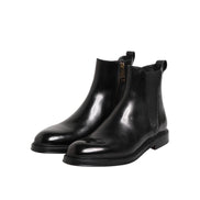 Dolce & Gabbana Black Chelsea Mid Calf Boots
