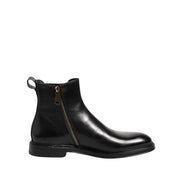 Dolce & Gabbana Black Chelsea Mid Calf Boots