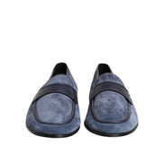 Dolce & Gabbana Blue Suede Loafers