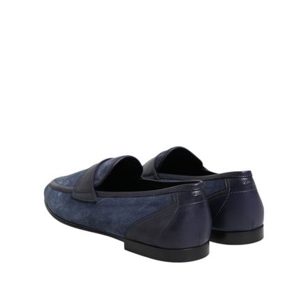 Dolce & Gabbana Blue Suede Loafers