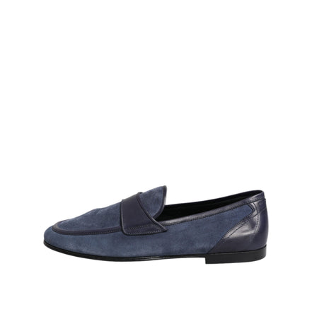 Dolce & Gabbana Blue Suede Loafers