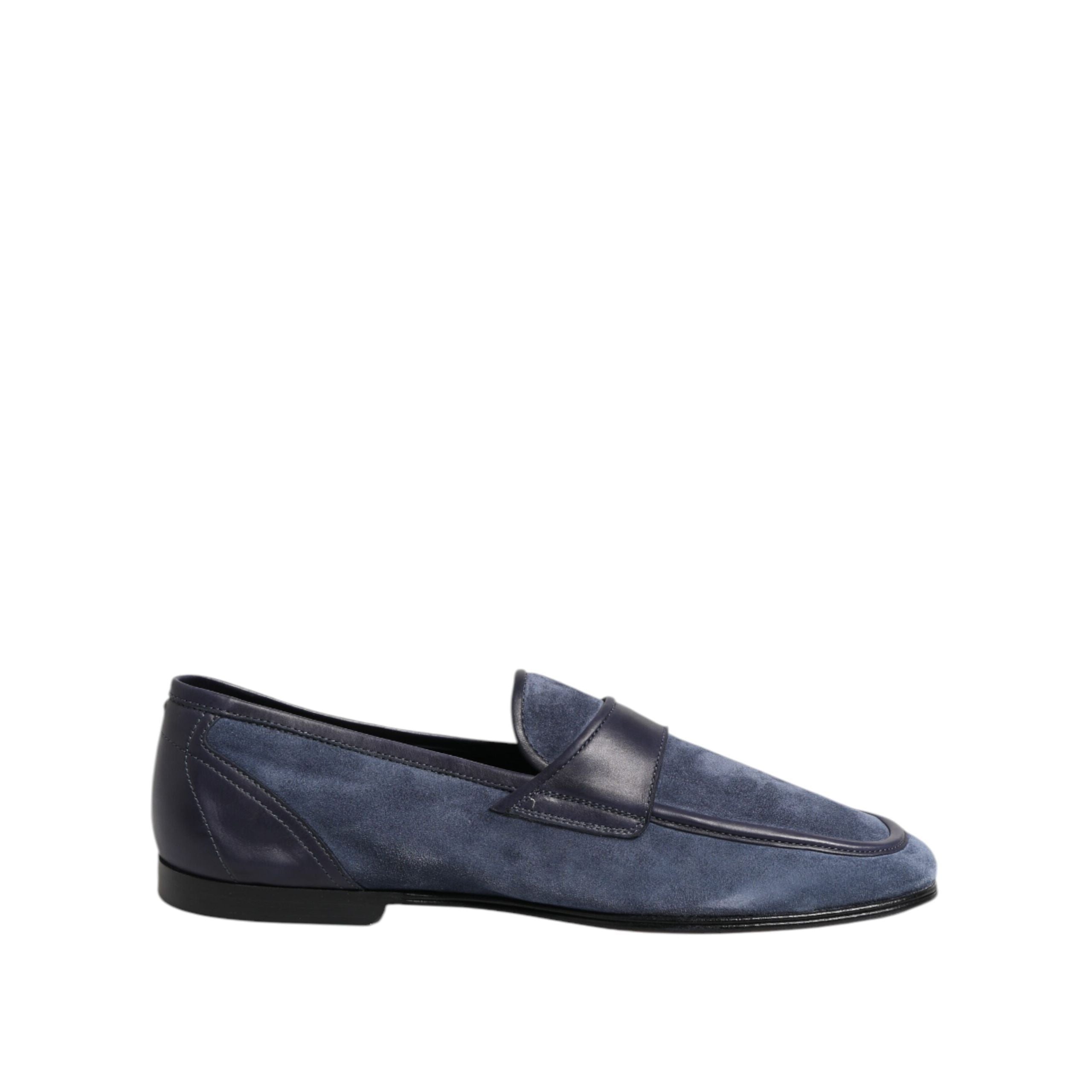 Dolce & Gabbana Blue Suede Loafers