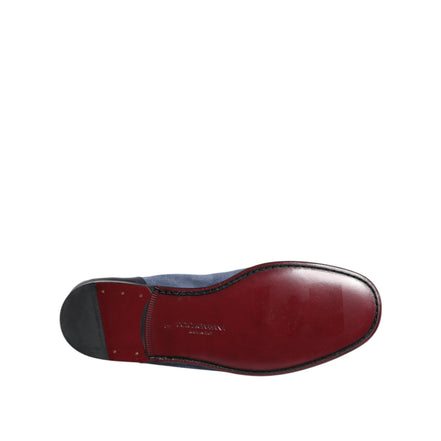 Dolce & Gabbana Blue Suede Loafers