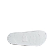 Sandale tip șlapi Dolce & Gabbana din piele albă Beachwear