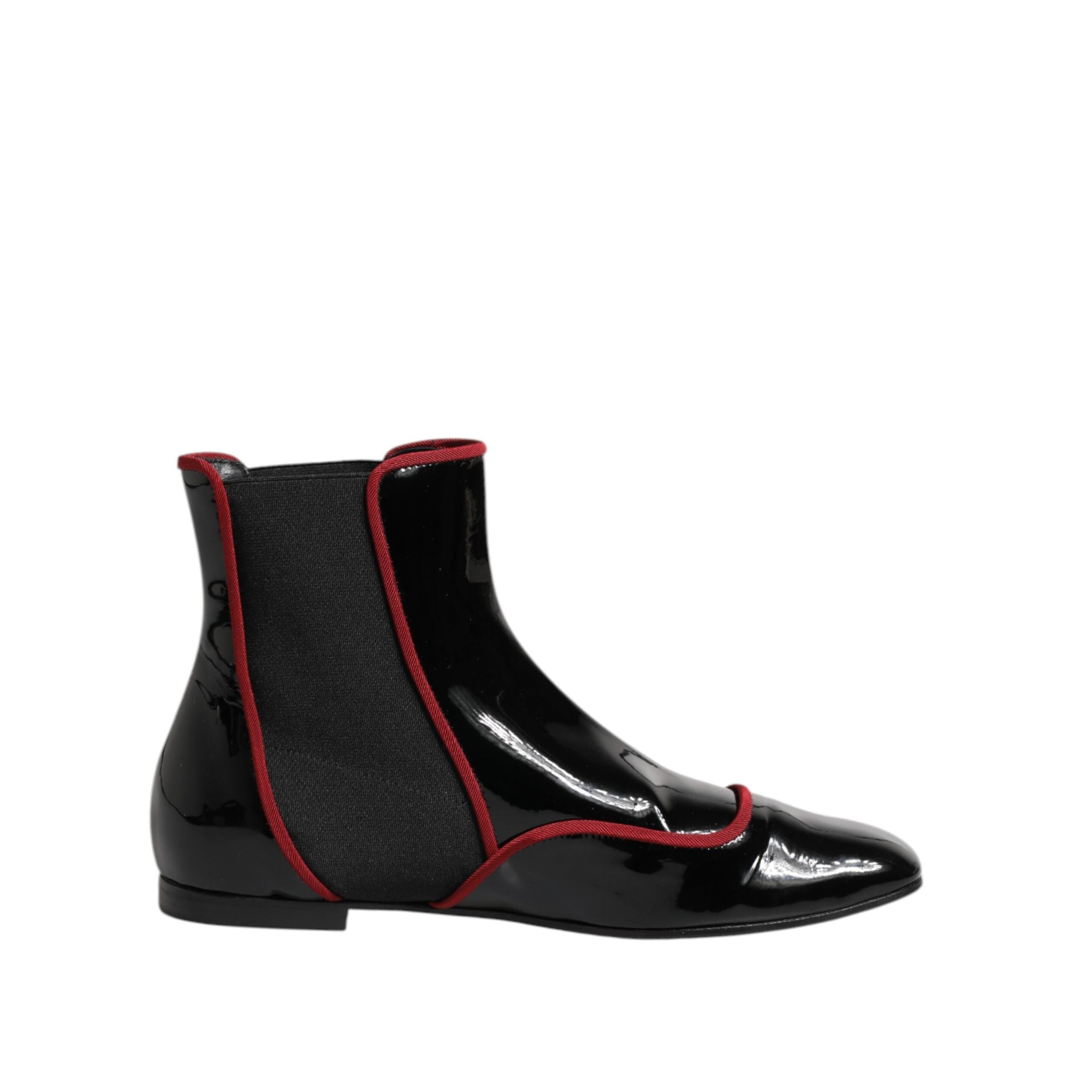 Ghete Chelsea Dolce & Gabbana Jackie negre, cu nasturi