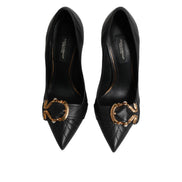 Dolce & Gabbana Black Devotion Leather Pumps