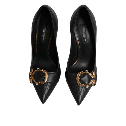 Dolce & Gabbana Black Devotion Leather Pumps