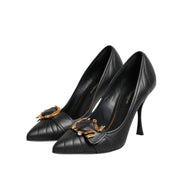 Dolce & Gabbana Black Devotion Leather Pumps