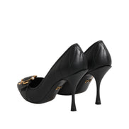 Dolce & Gabbana Black Devotion Leather Pumps