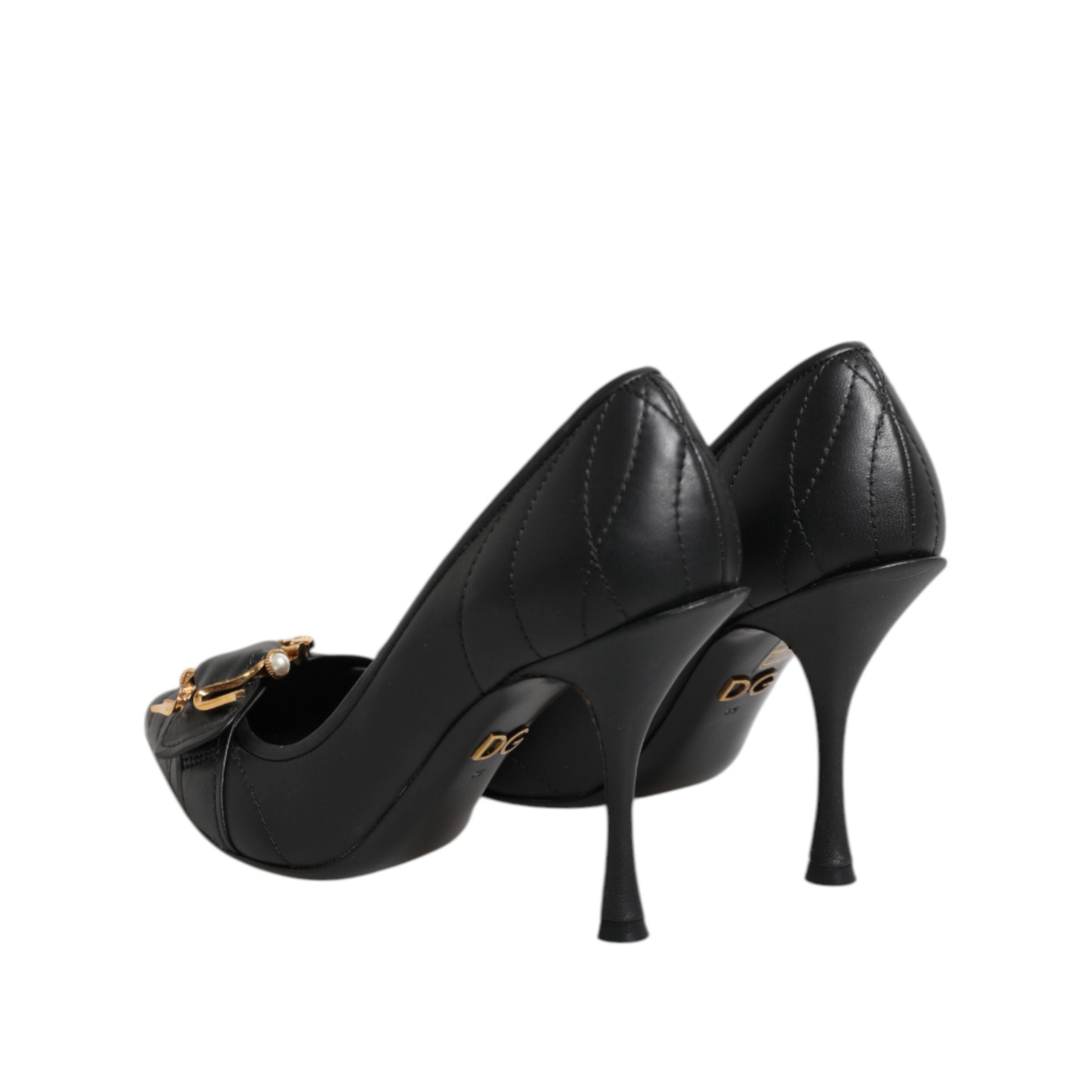 Dolce & Gabbana Black Devotion Leather Pumps