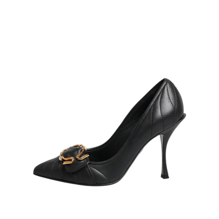 Dolce & Gabbana Black Devotion Leather Pumps