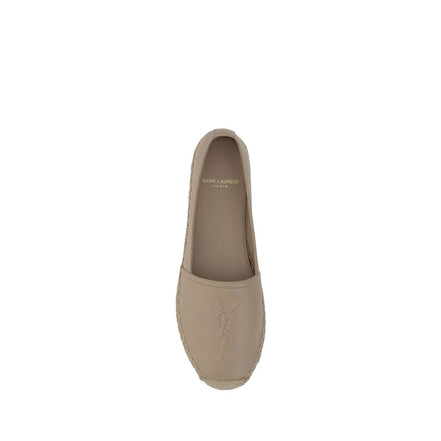Espadrile Saint Laurent bej din piele