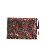 Geantă servieta documente Dolce & Gabbana cu imprimeu floral jacard multicolor