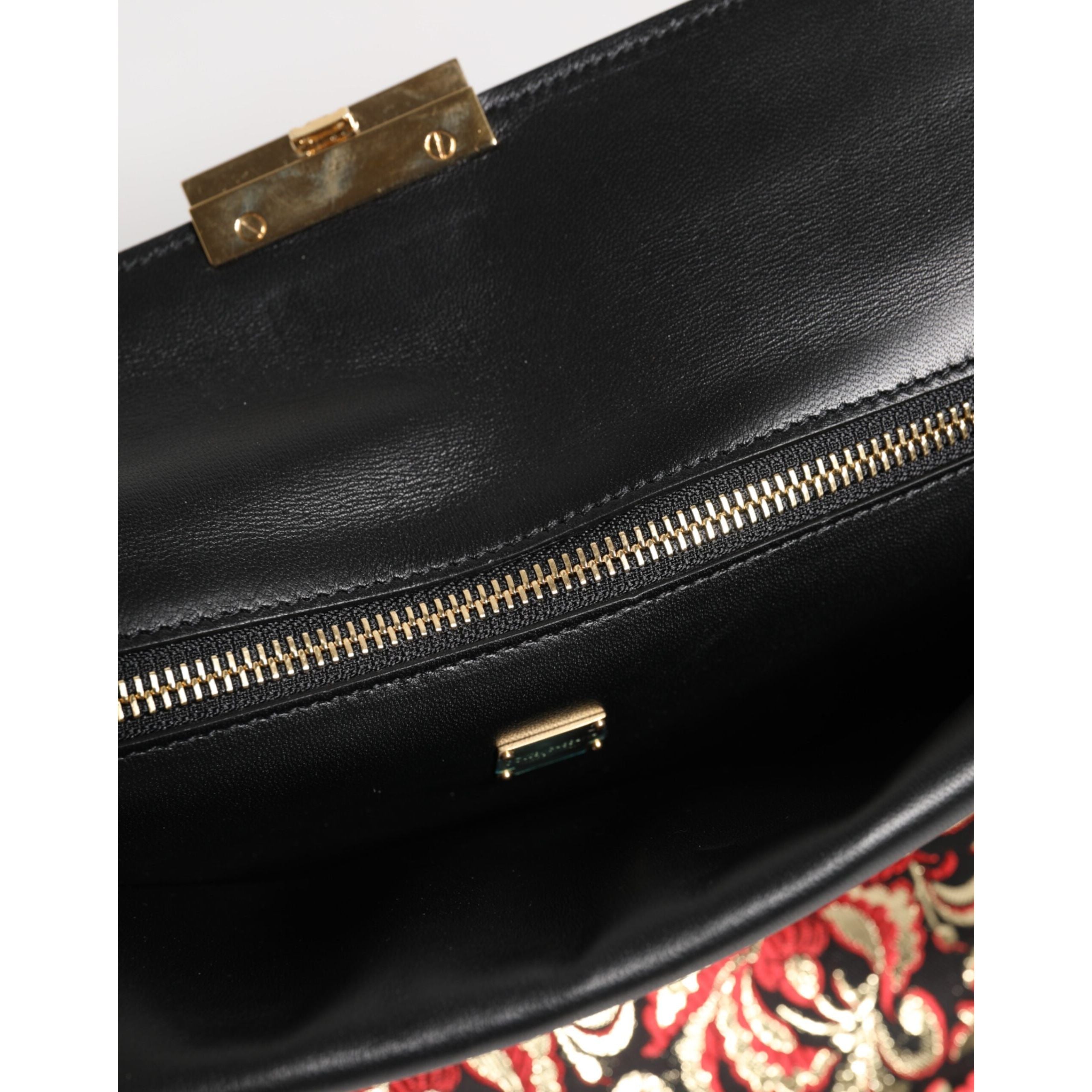 Geantă servieta documente Dolce & Gabbana cu imprimeu floral jacard multicolor